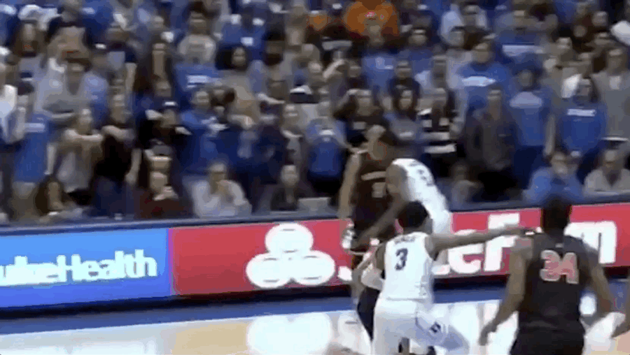 Zion Williamson Bonked His Forehead On The Damn Backboard