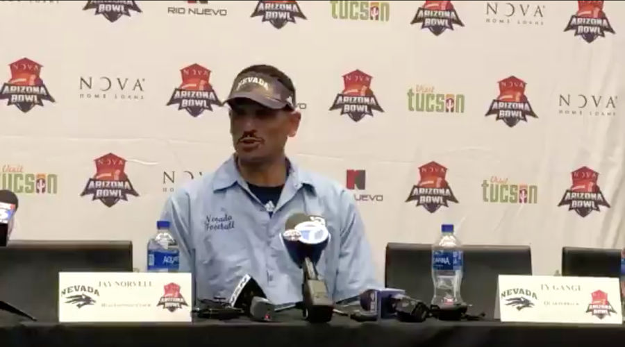 Nevada Coach Jay Norvell Hath Donned The Blue Shirt Of Inspiration