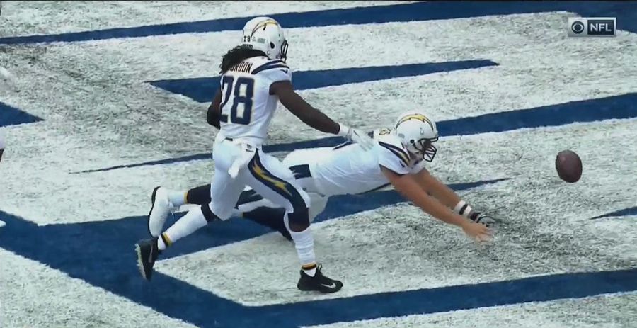 The Chargers Gave The Giants Two Points