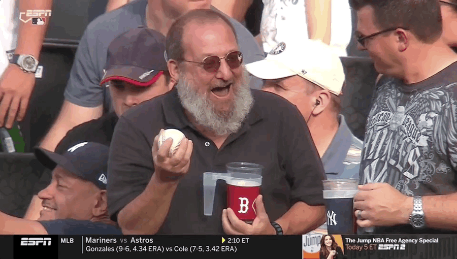 Man's Life Peaks After Getting The Ball From DJ LeMahieu’s Ground-Rule Double