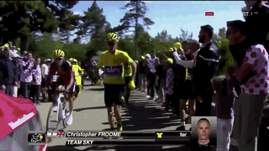 Tour De France Descends Into Chaos, Leader Forced To Run Up A Damn Mountain
