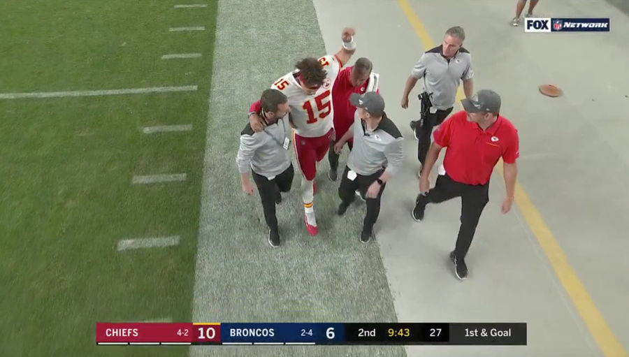 Patrick Mahomes Ruled Out Of Chiefs-Broncos After Suffering Leg Injury [Update]