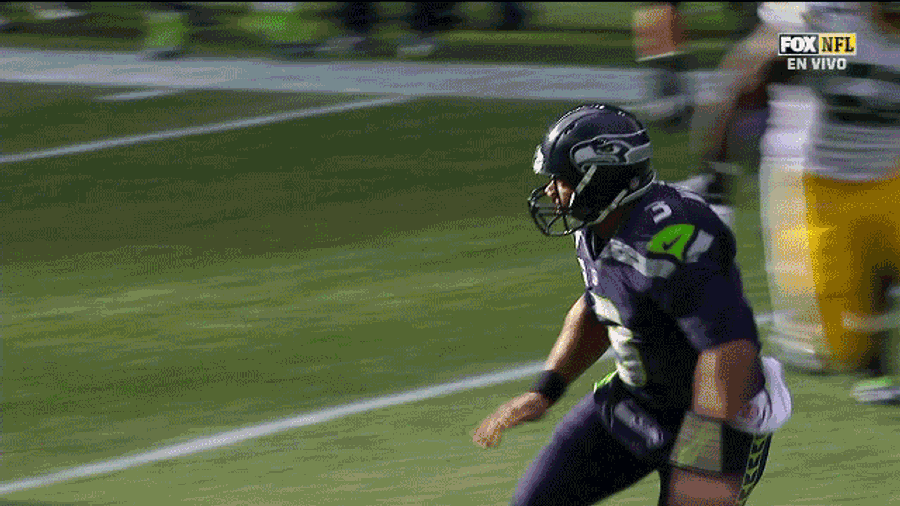Russell Wilson's Neck Got The Worst Of His Interception