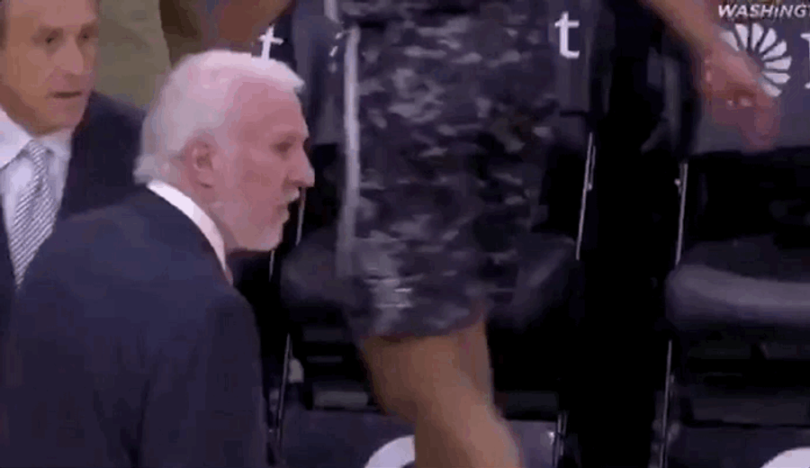 Gregg Popovich Calls Timeout 16 Seconds Into The Game To Yell At His Players