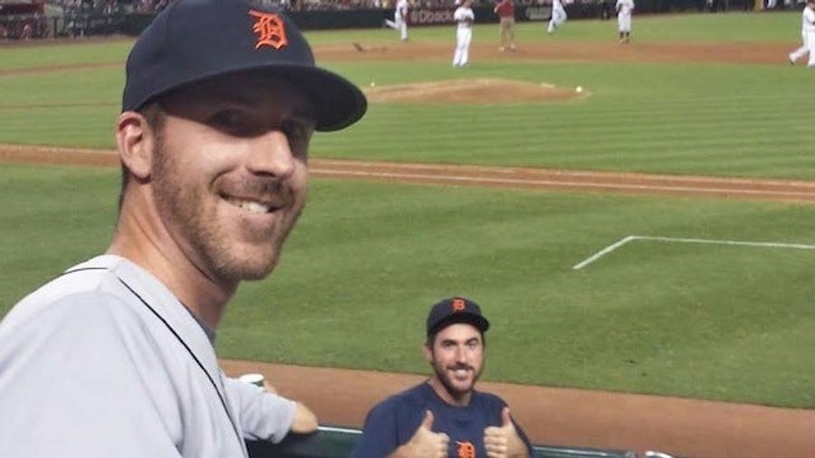 Justin Verlander And "Justin Verlander," Just Hangin' Out