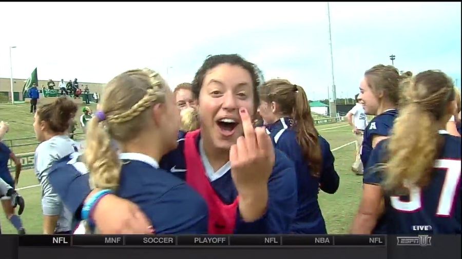 UConn Wins Conference Soccer Championship, Flips America The Bird