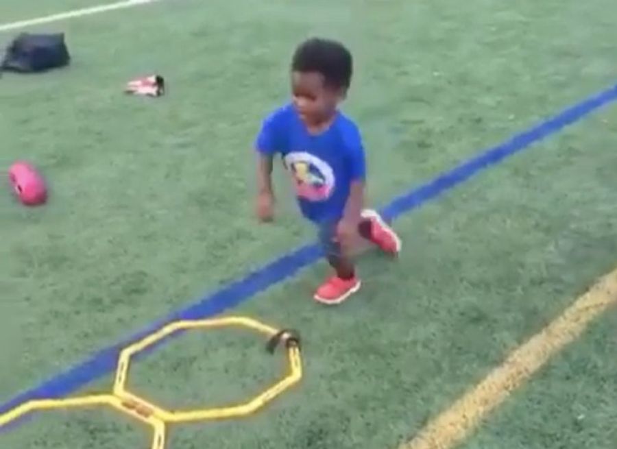 Torrey Smith&#39;s Son Knows You Have To Put In The Reps To Be The Best Sports Baby