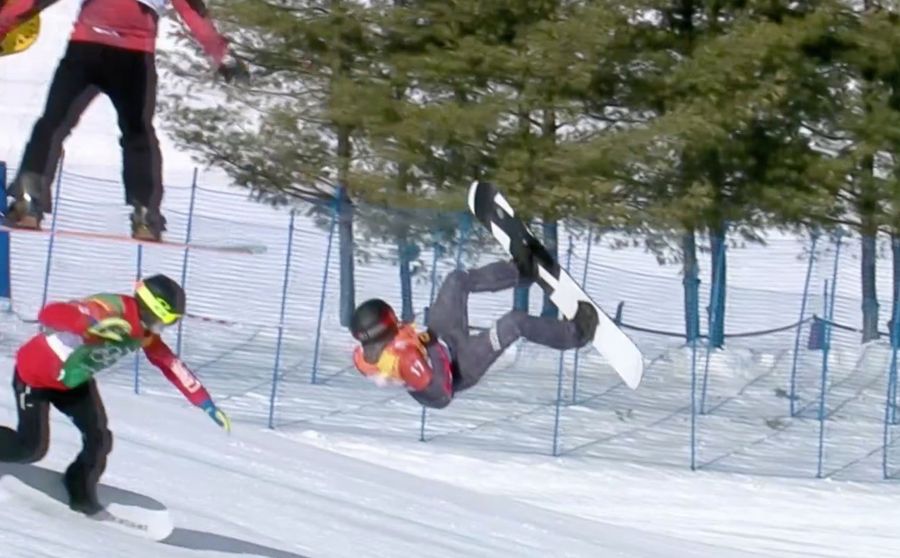 An Austrian Snowboard Racer Broke His Neck And Finished His Race Anyway