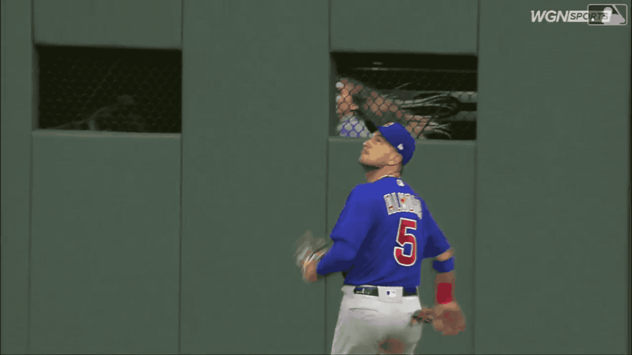 Albert Almora Jr. Discovers Invisible Stair In Center Field Wall