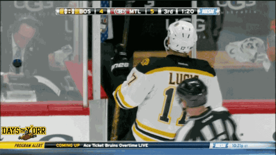 This Sure Looks Like Milan Lucic Making The Wanking Motion At Crowd