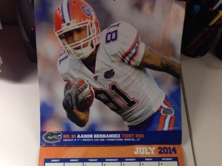 Aaron Hernandez Is In This 2014 Florida Gators Calendar