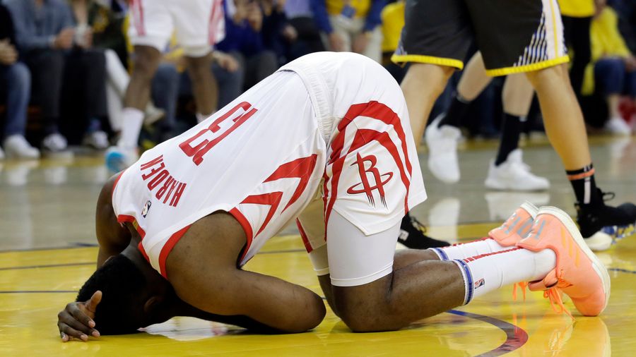 Steph Curry's Finger Mangled And James Harden's Eye Gouged In Opening Minutes Of Game 2
