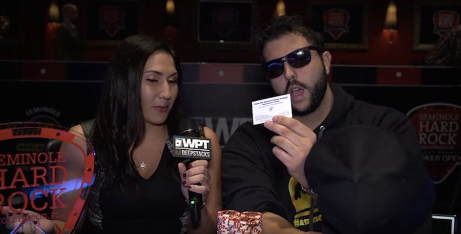 Poker-Playing Jabroni Can't Stop Shilling His Businesses