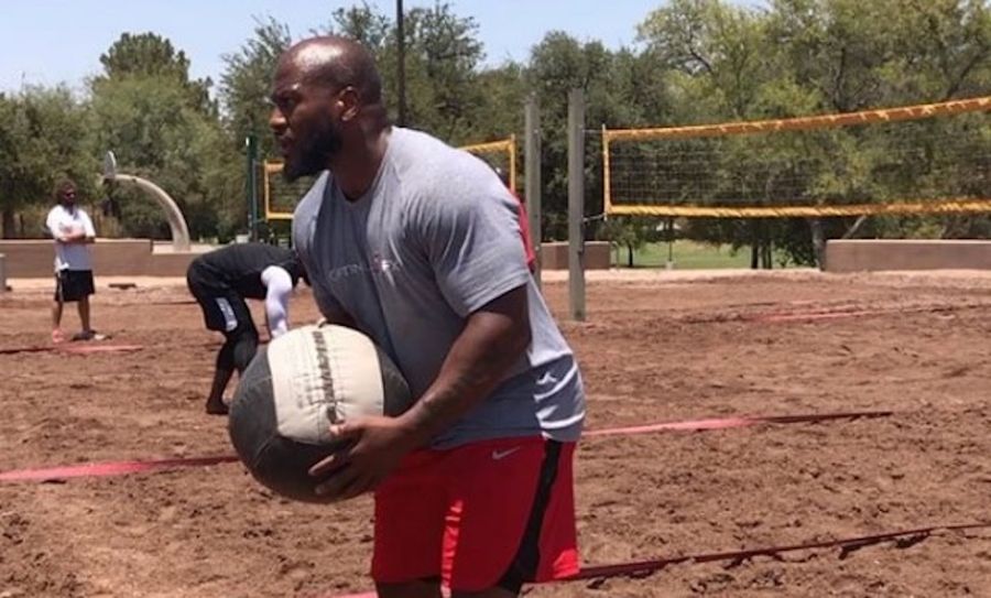 James Harrison Enjoys Game Of Hooverball