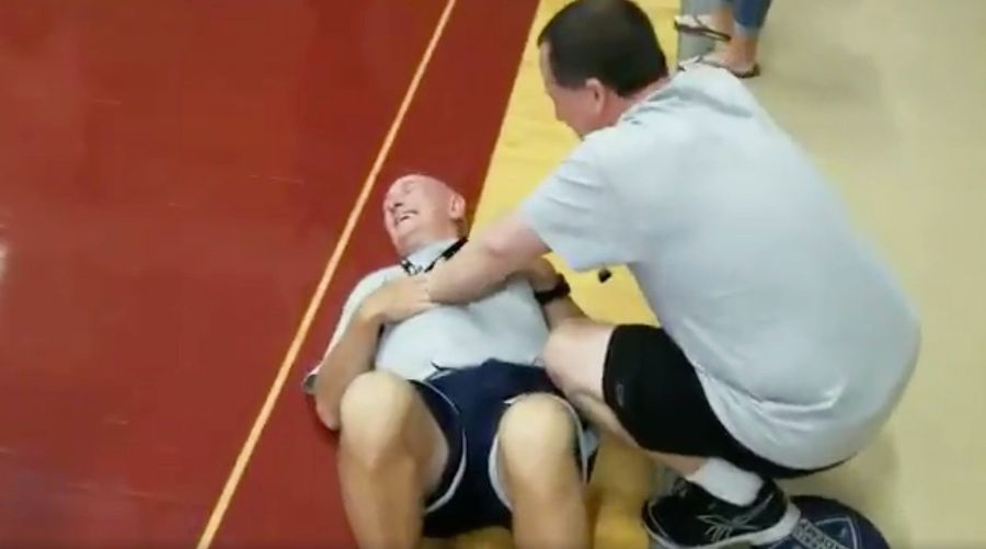 Charming Old Man Defeats Devin Harris In Knockout Game  