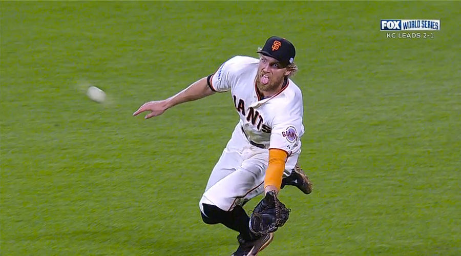 Hunter Pence&#39;s Catch Was Good, But His Face Was Better