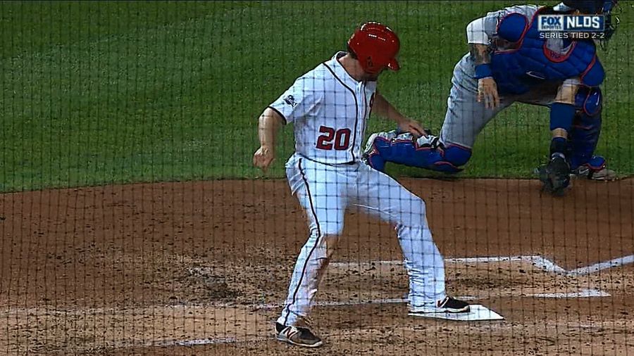 Daniel Murphy Stomps Down Opening Run