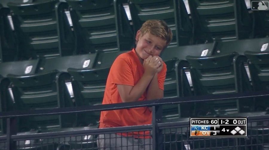 Foul Ball Immediately Becomes Child's Most Prized Possession