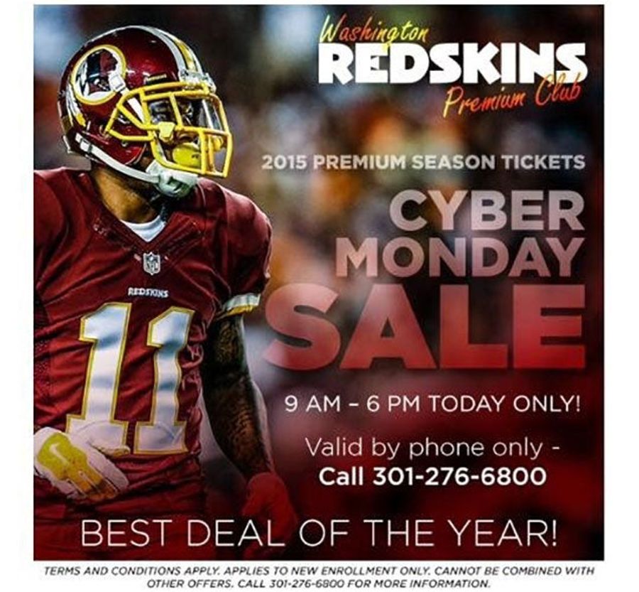 The Washington Redskins Don't Understand How Cyber Monday Works