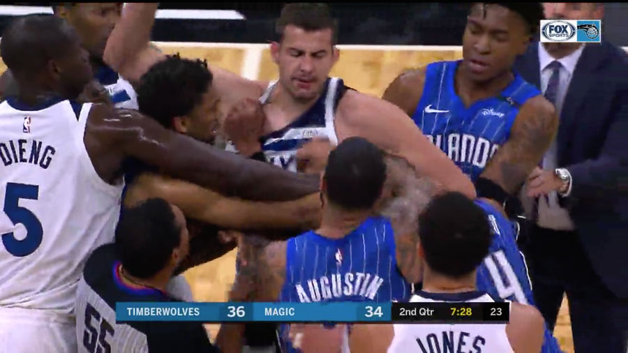 Arron Afflalo Swung At Nemanja Bjelica, Who Put Him In A Headlock