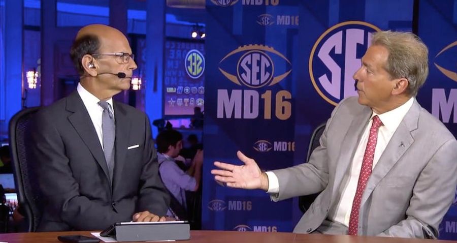 Nick Saban Gets Testy When Paul Finebaum Asks About Cam Robinson, Keeps Arguing With Him Off-Air
