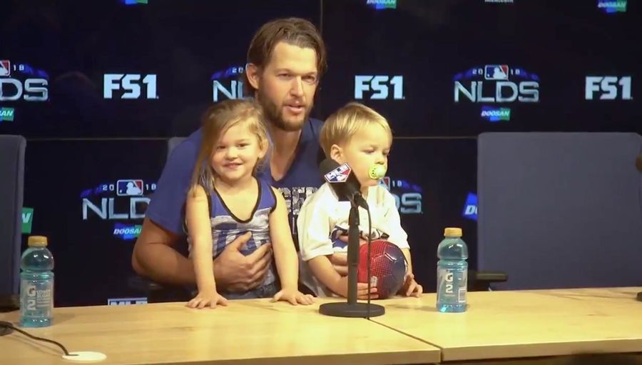 Clayton Kershaw's Tiny Adorable Kid Offers Good Take On Her Dad's Dominant Performance