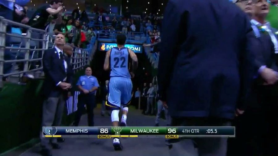 Matt Barnes Chases John Henson Down Tunnel After Both Are Ejected (UPDATED)