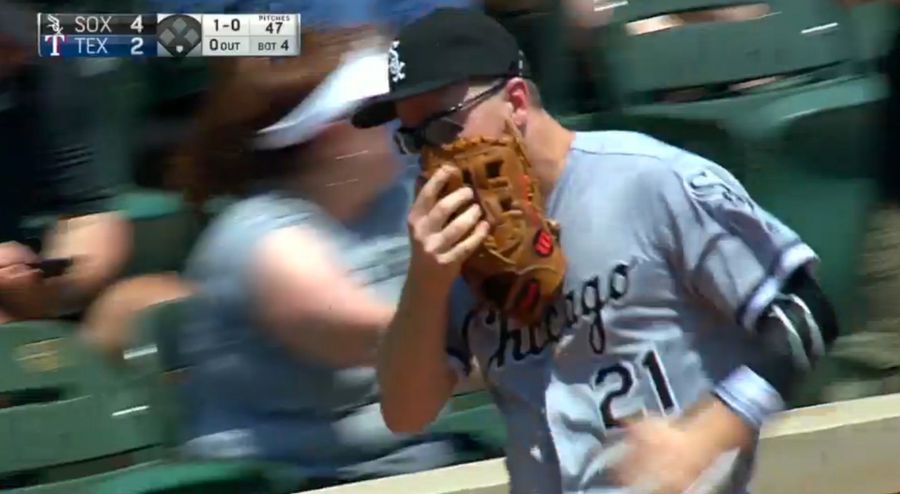 Todd Frazier Busted His Face Up Diving Into The Stands