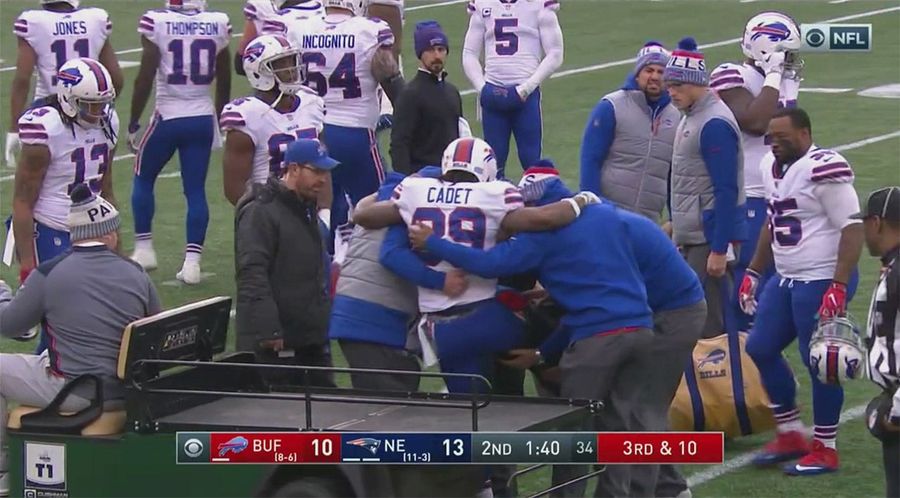 Travaris Cadet Suffered A Horrifying Leg Injury