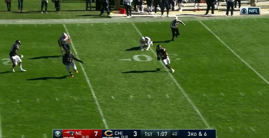 Mitchell Trubisky Runs About 70 Yards For Eight-Yard Touchdown Run [UPDATE]