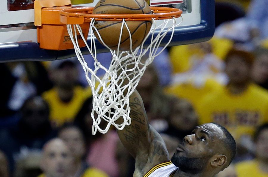 LeBron James Murders Rim