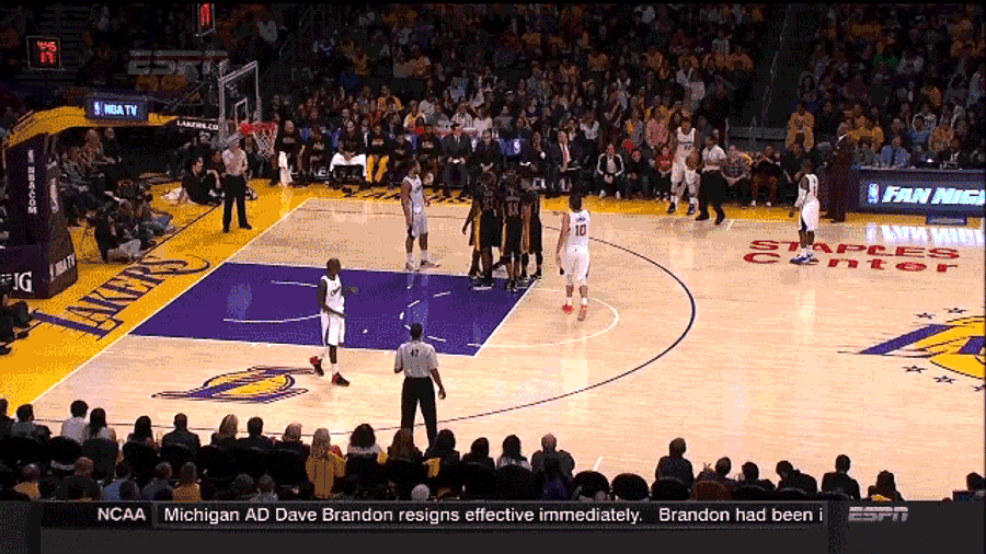 This Embarrassingly Easy Dunk Brought To You By The Los Angeles Lakers