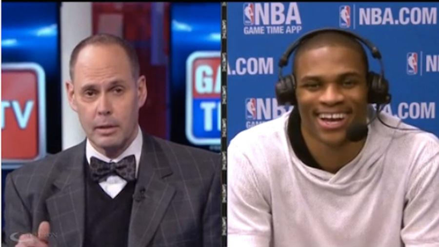 Ernie Johnson Jokingly Asks Westbrook &quot;How Was The Execution Tonight?&quot;
