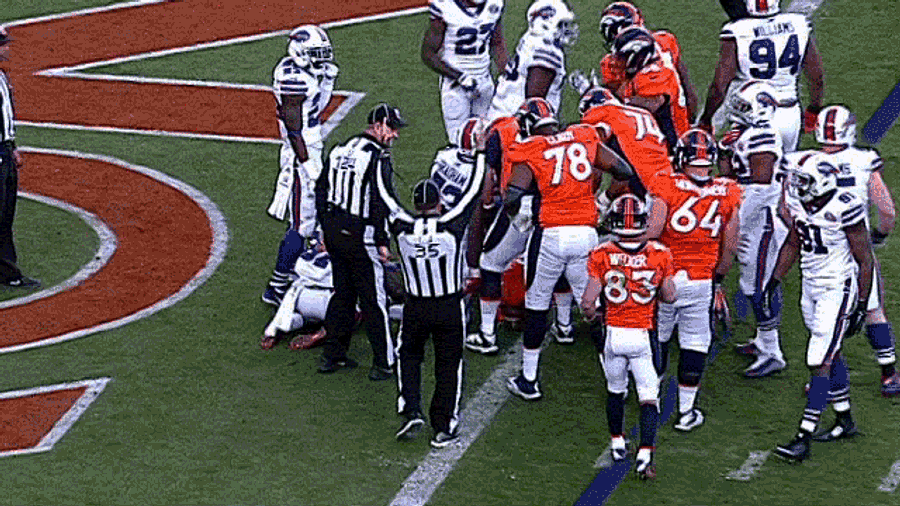 Officials Fist-Bump Following Broncos Touchdown, For Some Reason