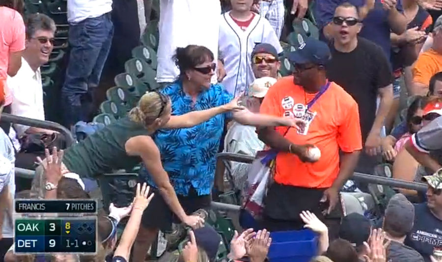 Beer Vendor Catches Foul Ball In Bucket, Denies Greedy Lady