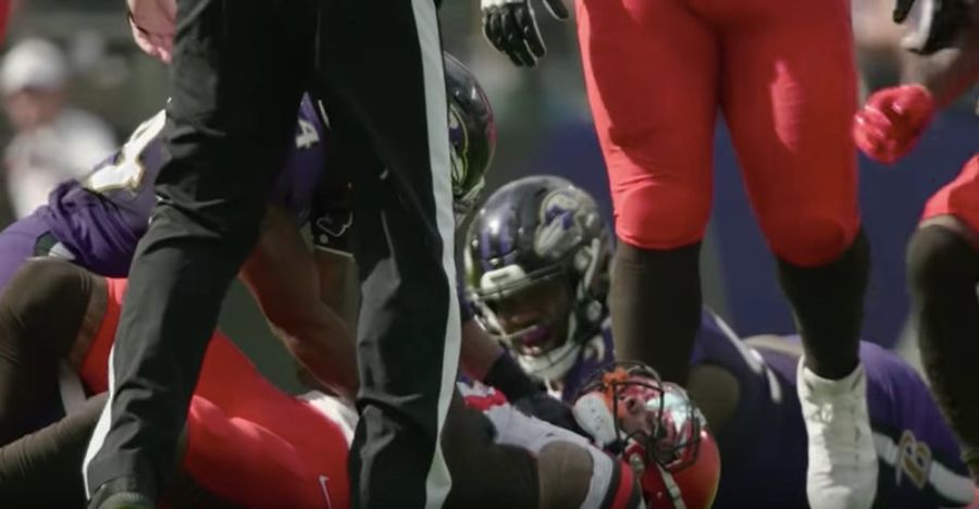 Ravens Try To Clear Marlon Humphrey By Releasing Video Of Him Pushing Fist Into Odell Beckham Jr.'s Neck