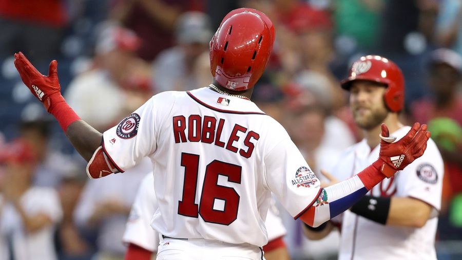 If This Really Was Bryce Harper&#39;s Last Home Game As A National, VICTOR ROBLES VICTOR ROBLES
