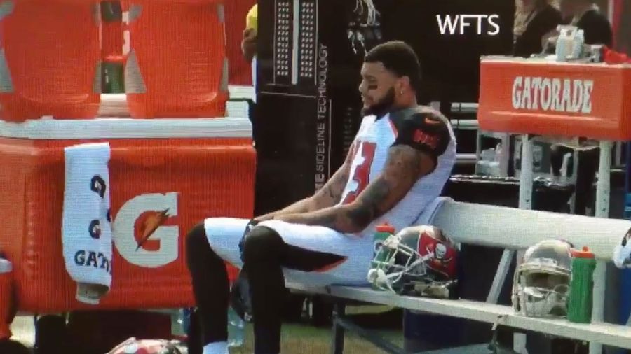 Mike Evans Sat During National Anthem To Protest Election Of Donald Trump