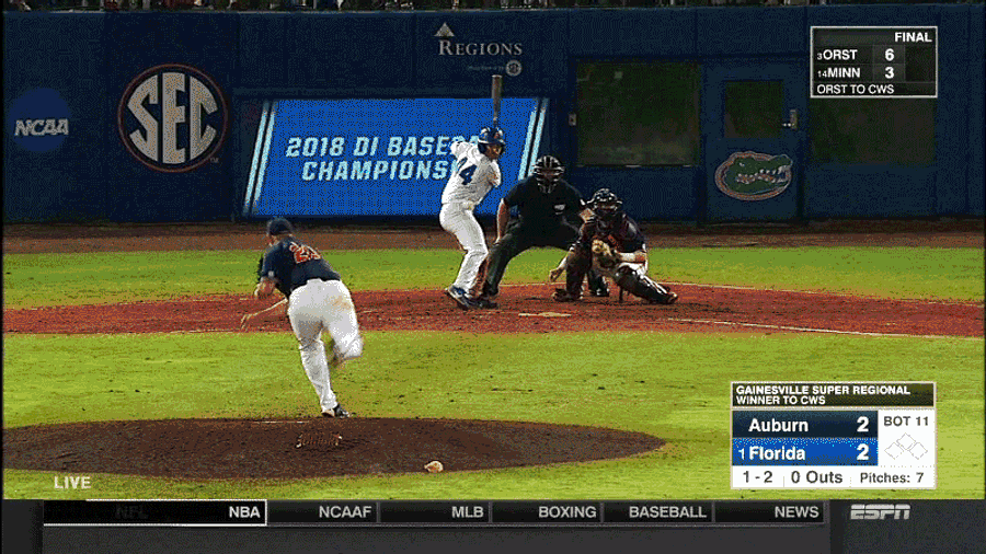 Florida Returns To College World Series Thanks To Auburn Outfielder