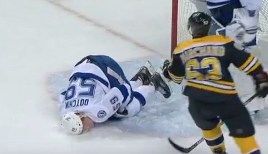 Bruins' Brad Marchand Ejected For Spearing Guy In The Dick And Balls