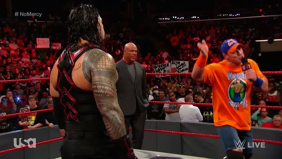 John Cena And Roman Reigns Broke The Fourth Wall, Cut A Great Promo