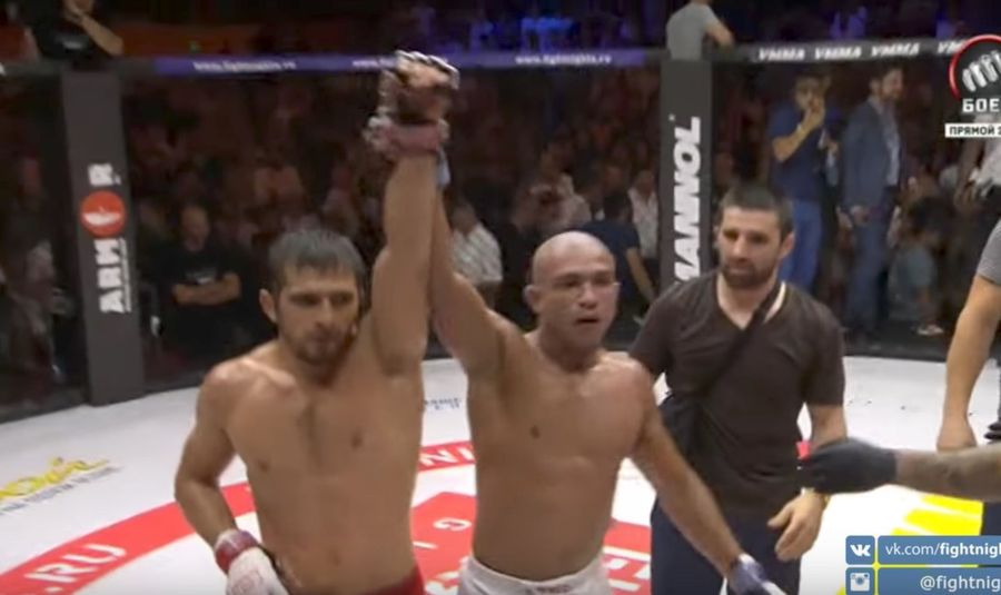 UFC Vet Diego Brandão Flips Out, Incites Garbage Storm, Leaps Out Of Cage