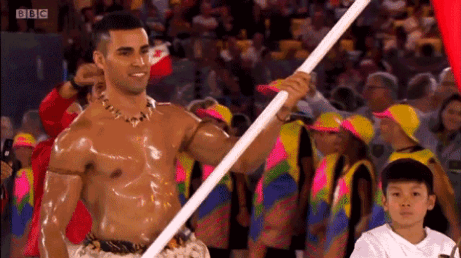 The Shirtless Tongan Olympic Flag-Bearer Is Now A Cross-Country Skier