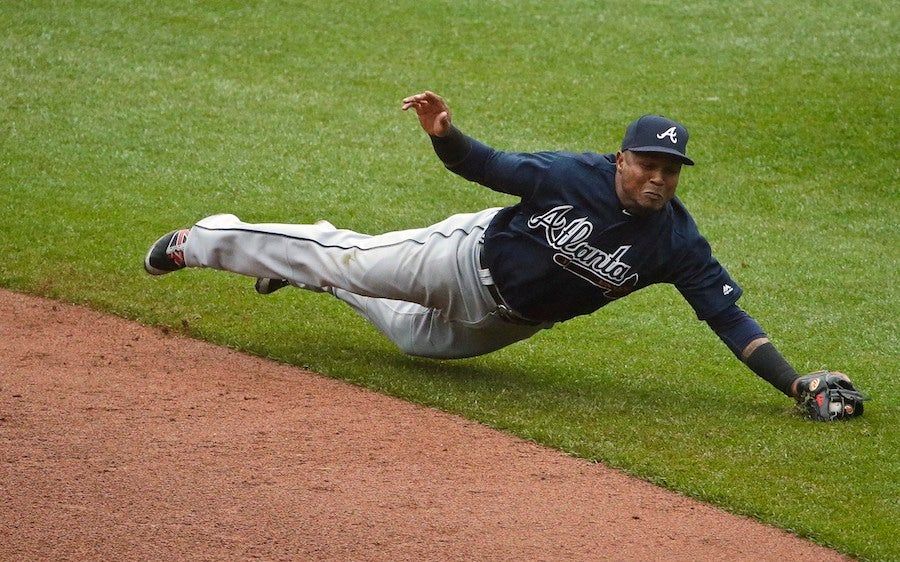 Braves&#39; Erick Aybar Taken To Doctor After Swallowing Chicken Bone