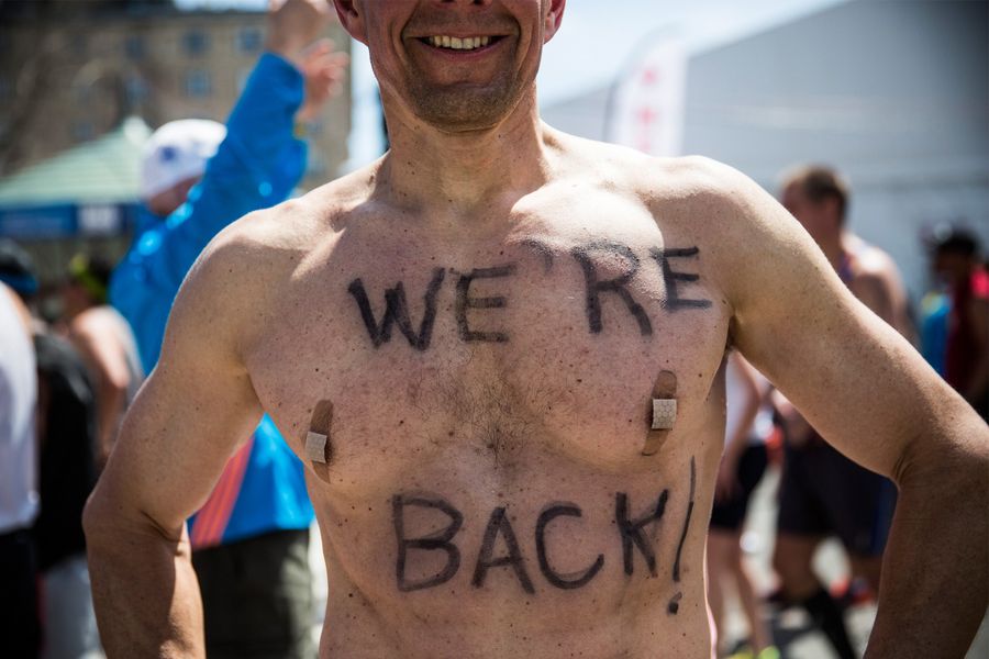Scenes from the Boston Marathon