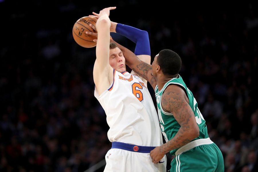 Here Are All The Times Enormous Person Kristaps Porzingis Got His Jumper Blocked