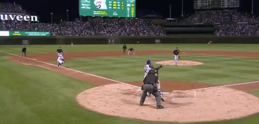 Javier Báez Shoots His Shot, Steals Home