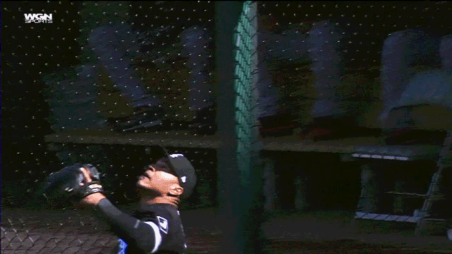 White Sox Outfielder Avisail Garcia Attempts To Catch Ball