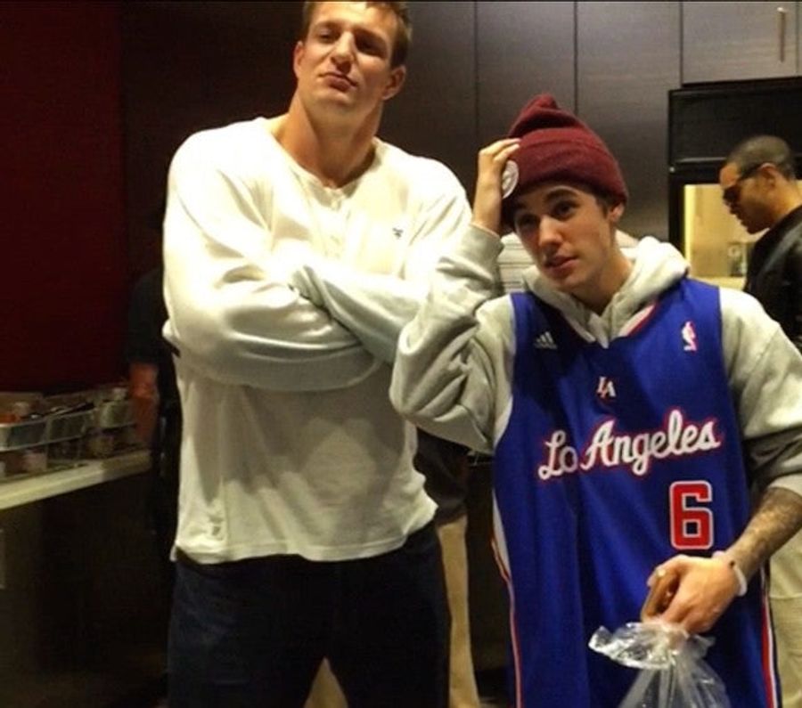 The Patriots Hung Out With Justin Bieber Last Night