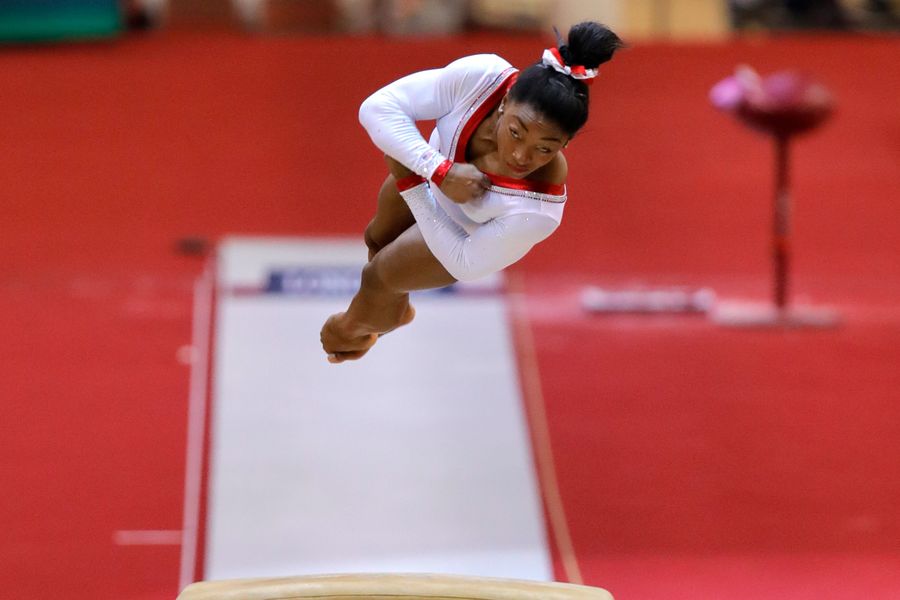 Simone Biles Wins Her First World Title On Vault And Breaks World Championships Gold Medal Record